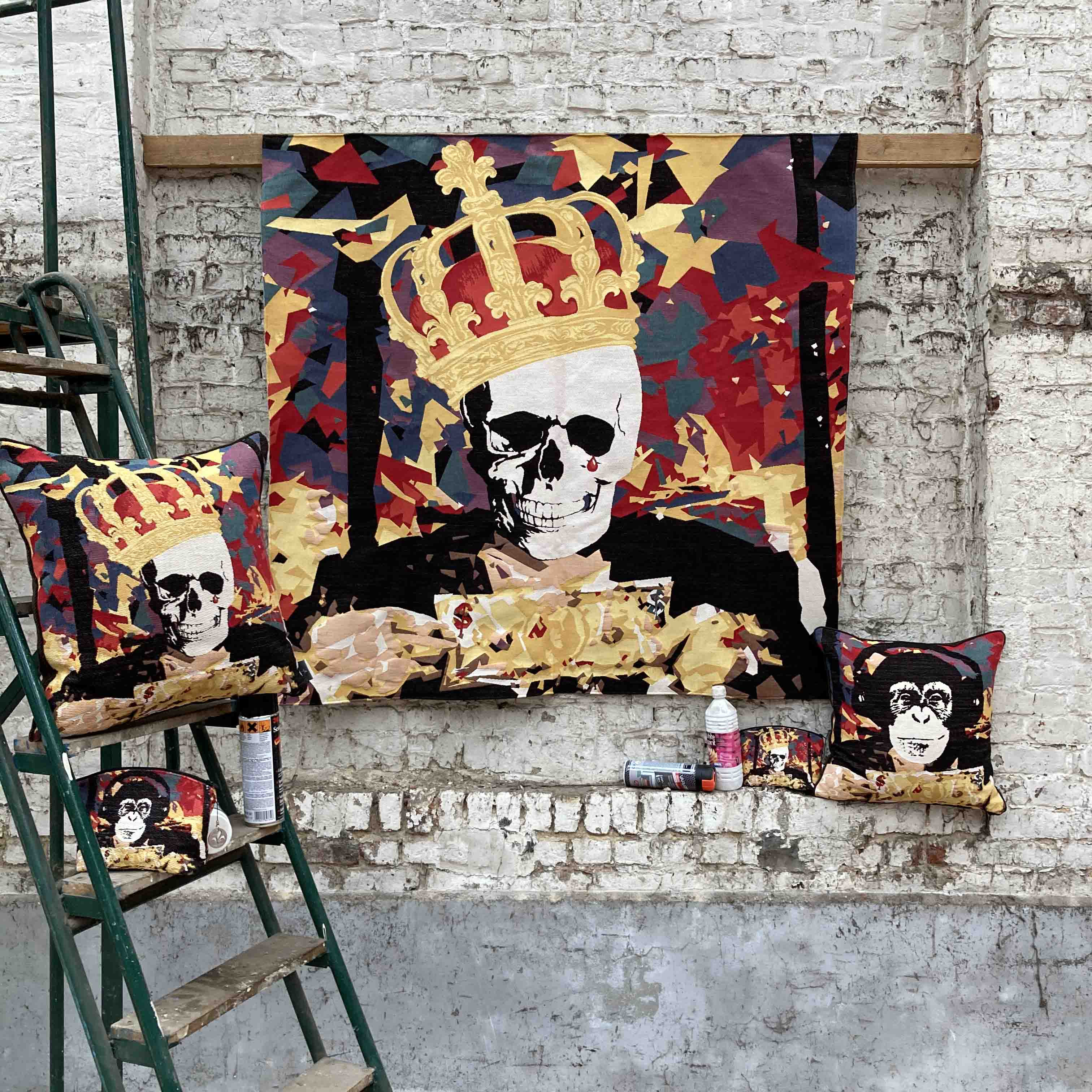 Skeleton Rider wandtapijt