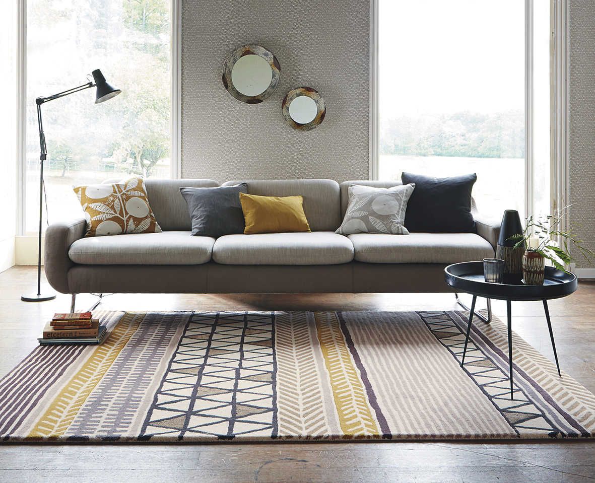 Living raita taupe tapijt | Maat: 200 × 280 cm