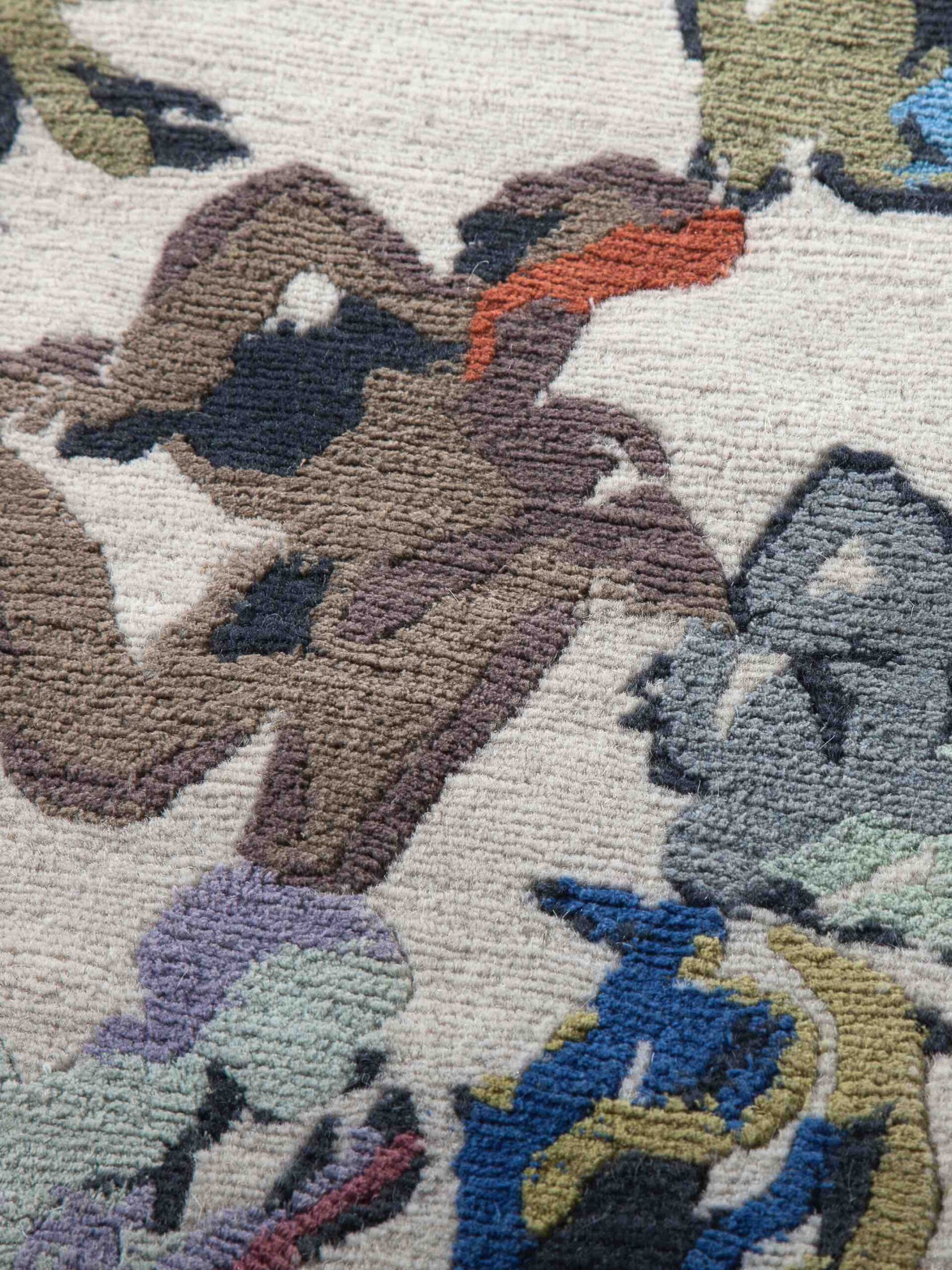 Menselijke cirkel inferno cirkel tapijt