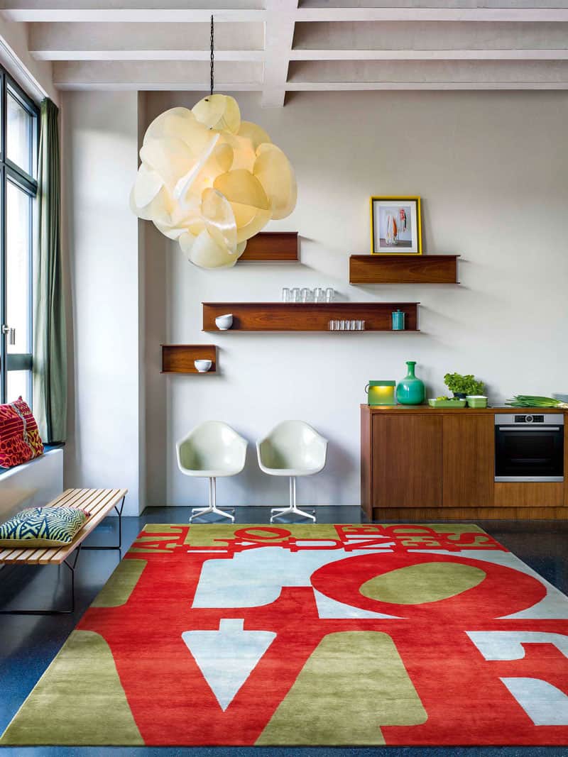 All You Need Is Love luxe handgeknoopt tapijt