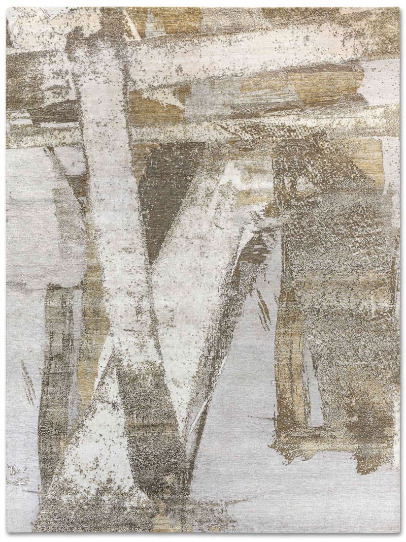 Gold handgeweven tapijt | Maat: 305 × 427 cm