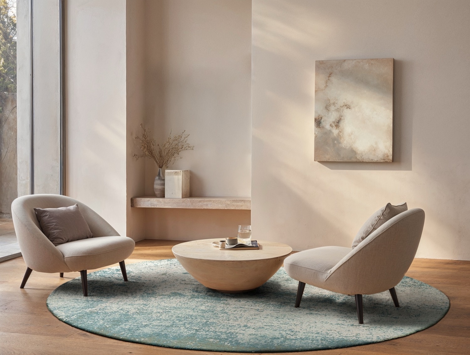 Neptune rond tapijt | Maat: Ø 240 cm Neptune rond tapijt | Maat: Ø 240 cm