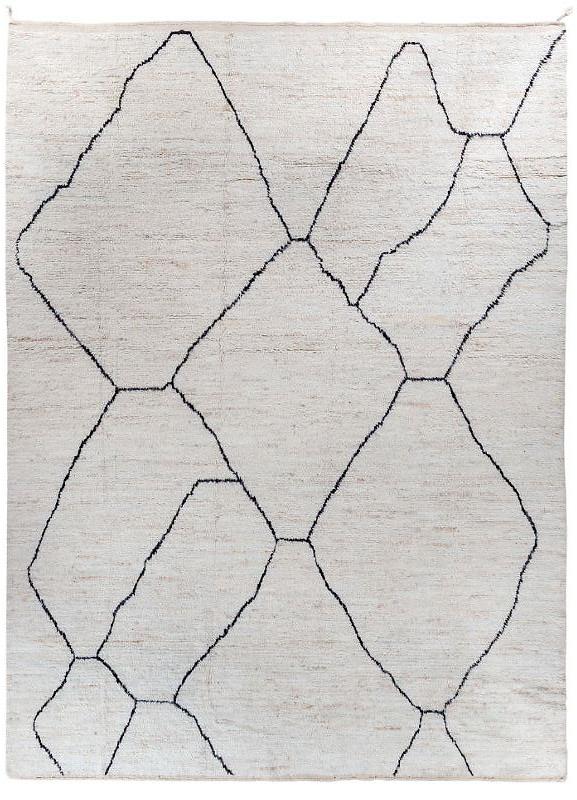 Scandi handgeknoopt tapijt | Maat: 300 × 400 cm