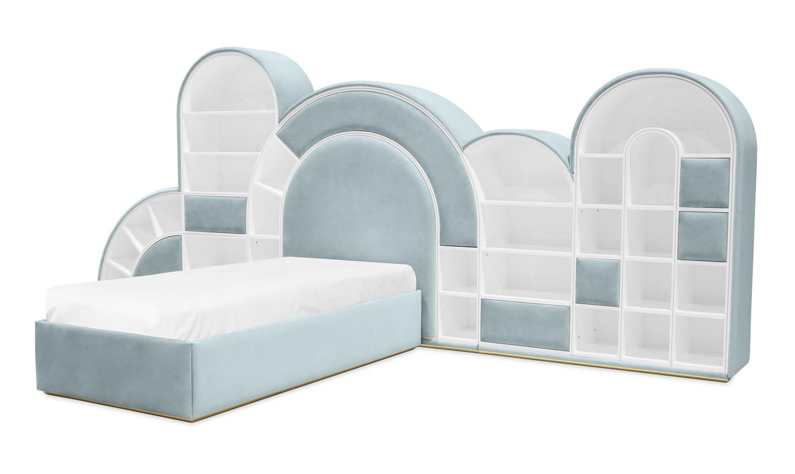 Bubblegum Marshmallow blauw kinderbed