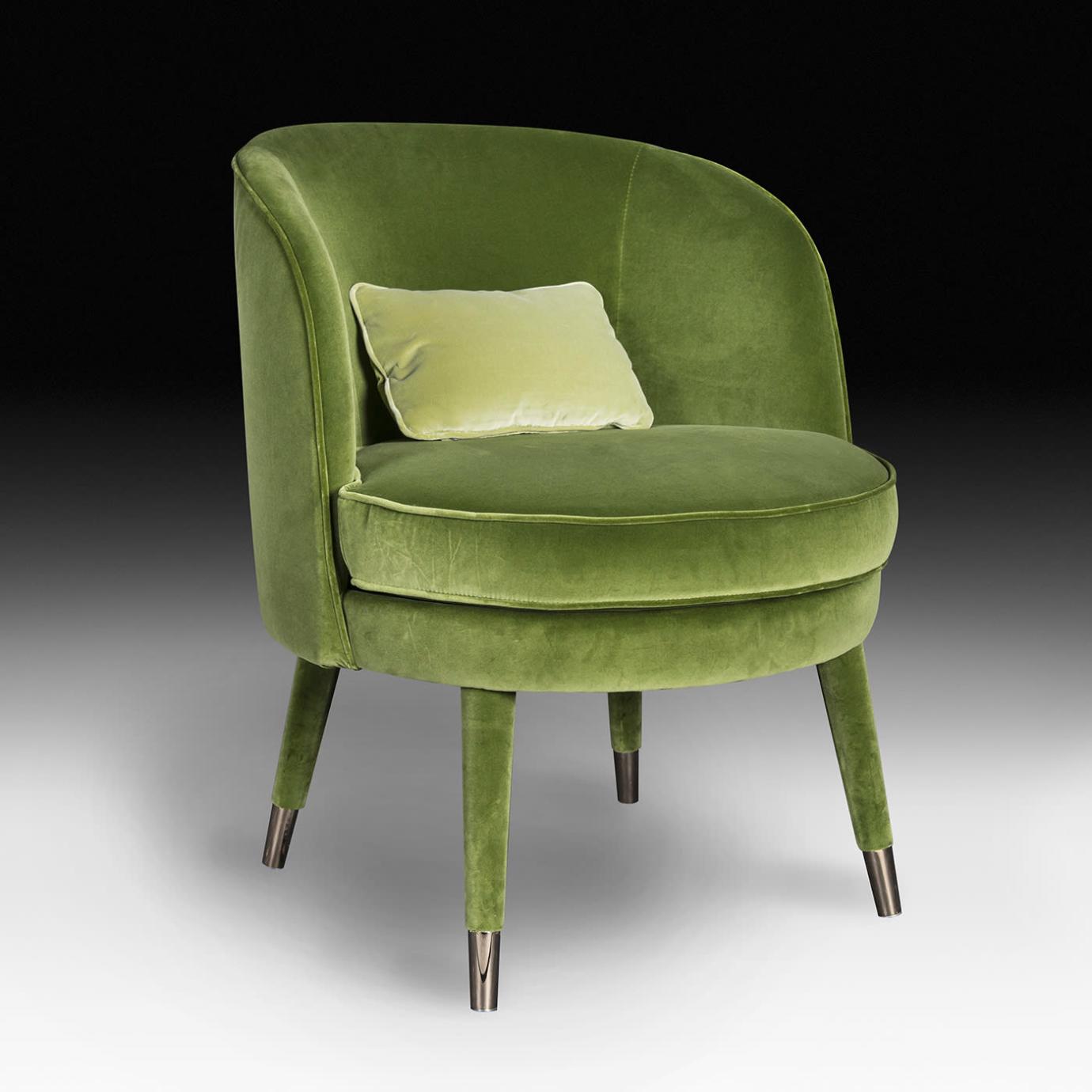 Vivien olijfgroene fauteuil