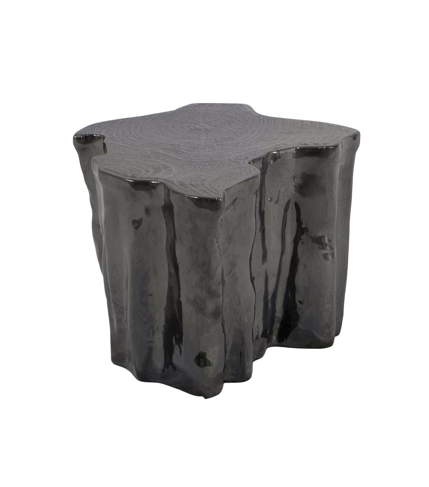Horizon zwarte keramische bijzettafel