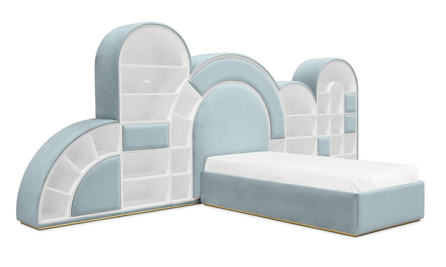 Bubblegum Marshmallow blauw kinderbed