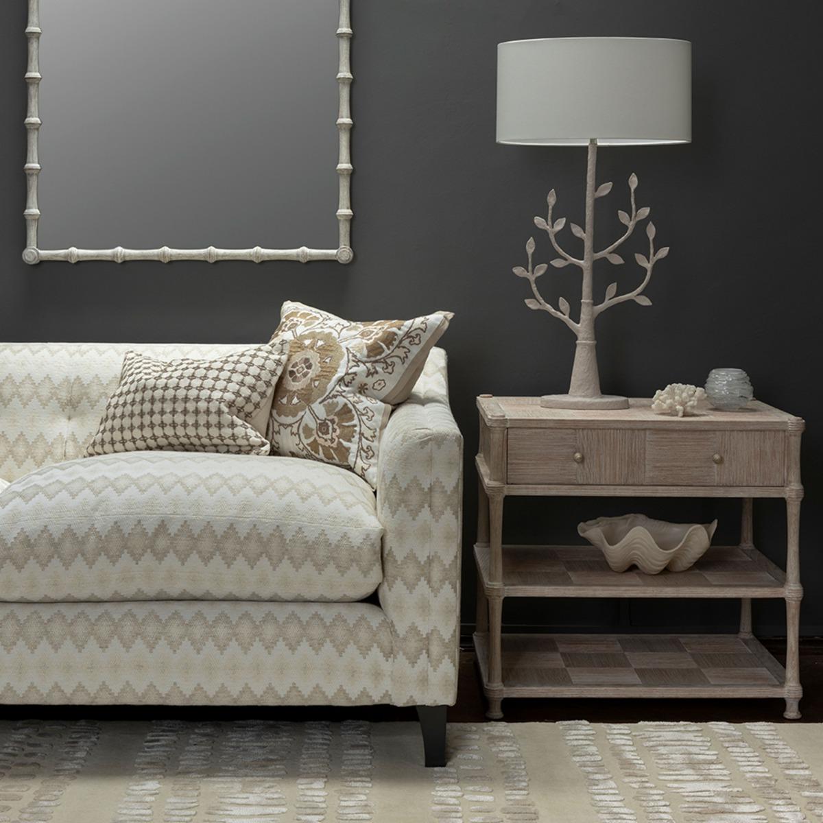 Bywater Washed Acacia bijzettafel met lade