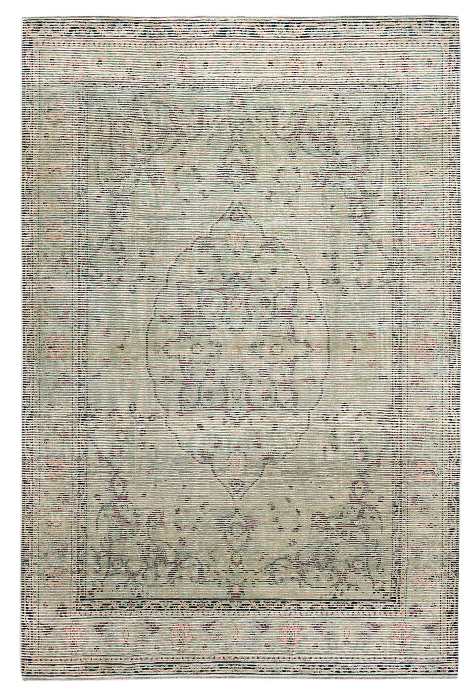 Tabriz monument streep wit tapijt | Maat: 200 × 300 cm