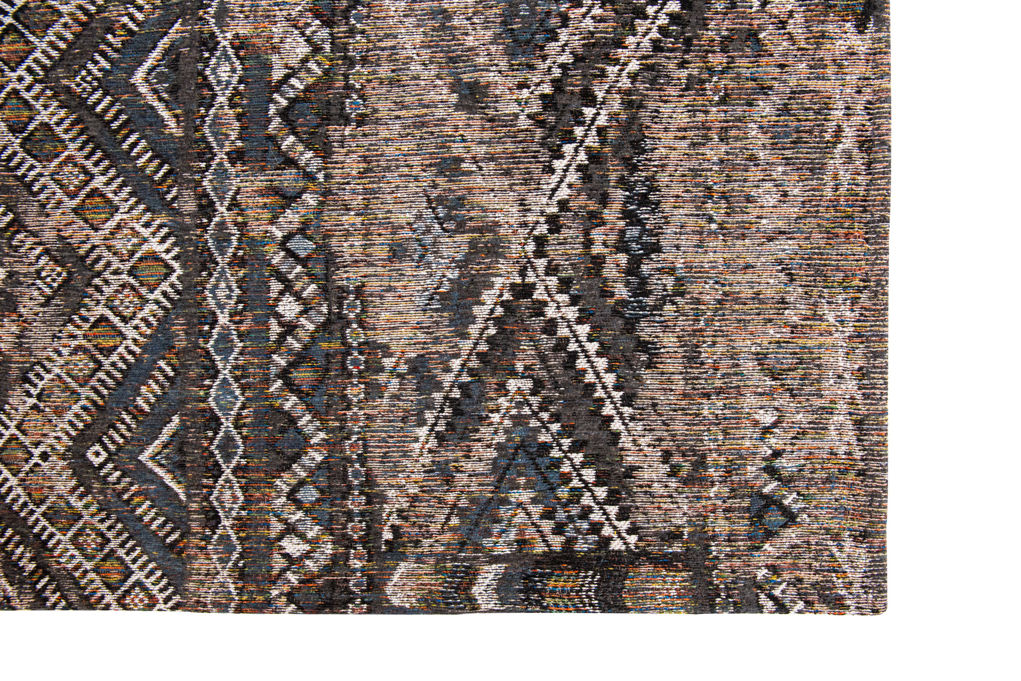 Black Rabat tapijt | Maat: 200 × 280 cm