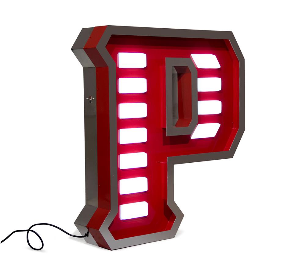 Precious Letter P lamp