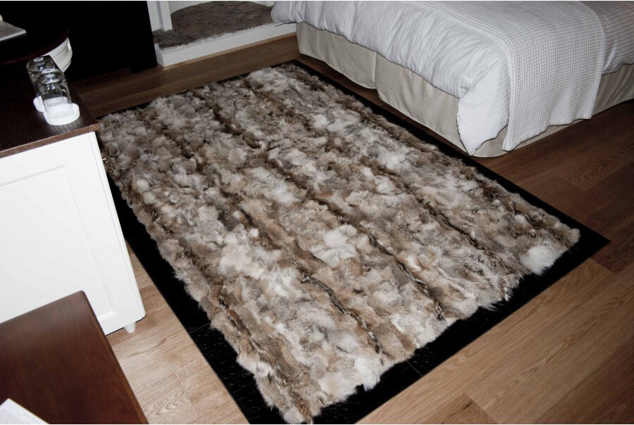 Coyote bont tapijt | Maat: 270 × 270 cm