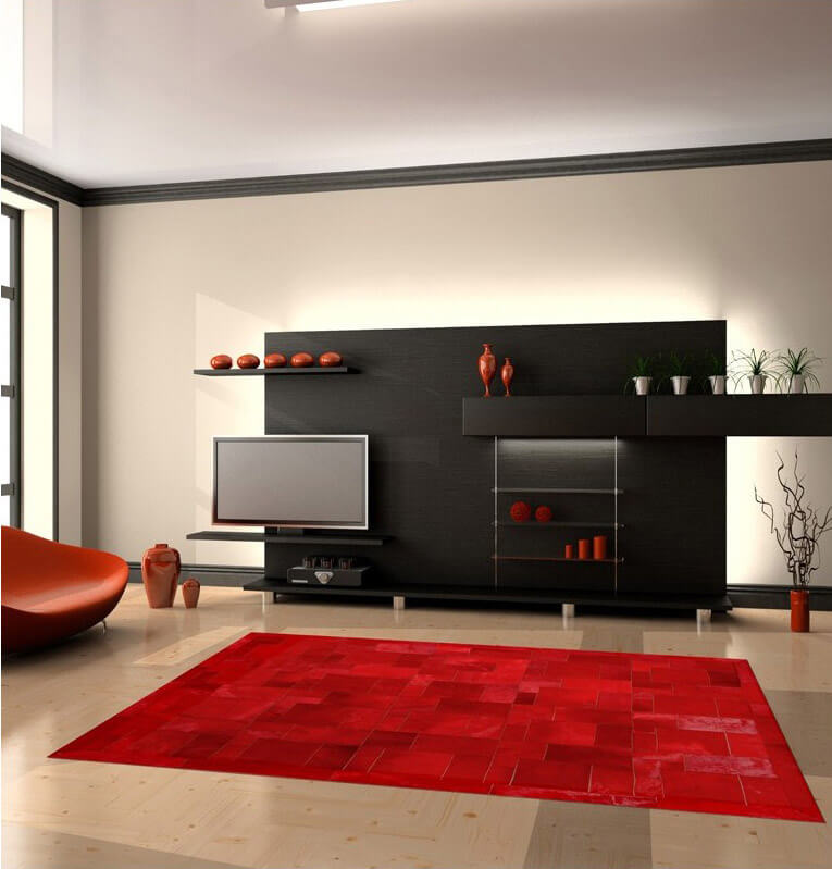 Puzzle col.5 koeienhuid tapijt | Maat: 180 × 260 cm