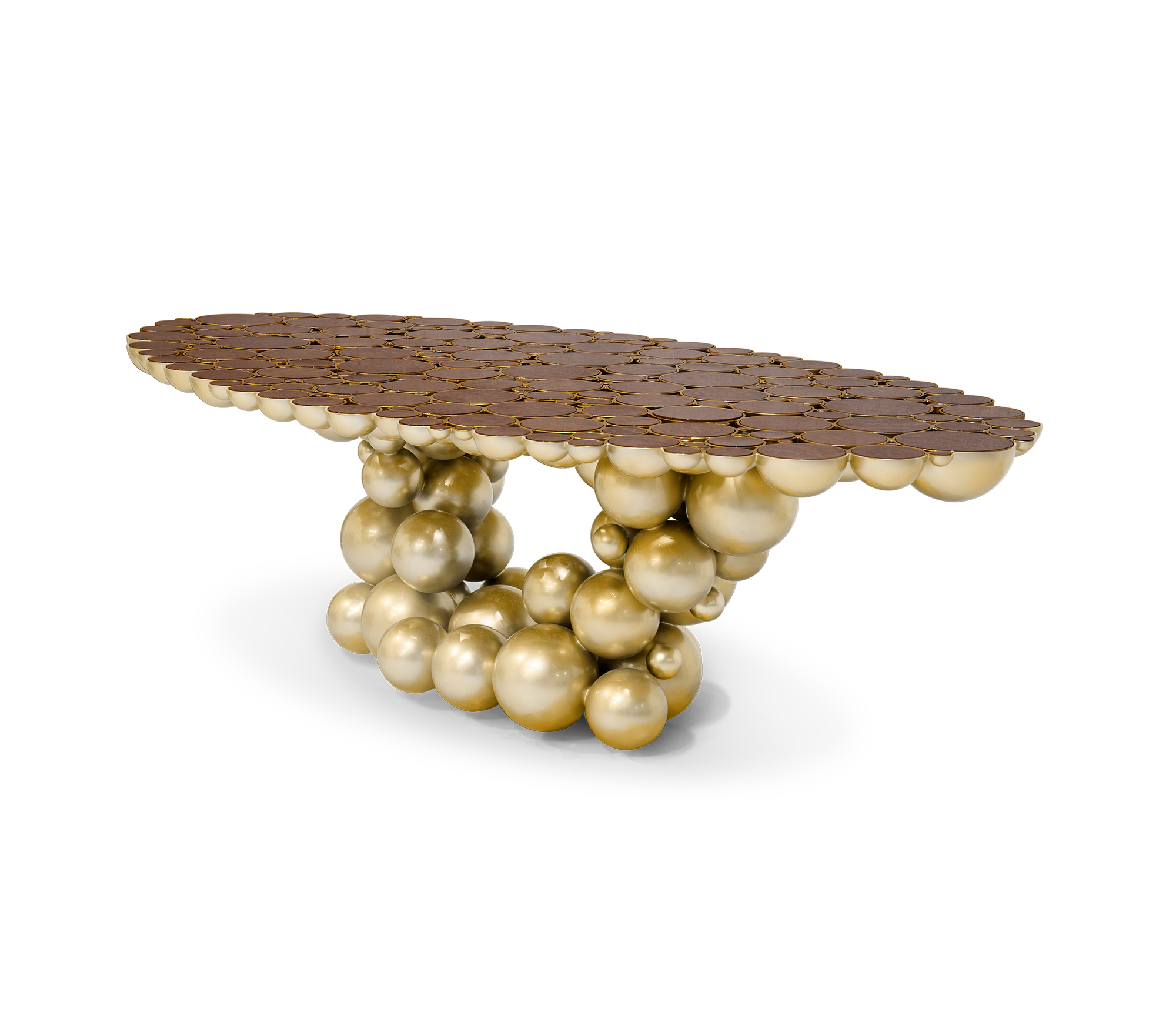 Orbit walnoten luxe eettafel