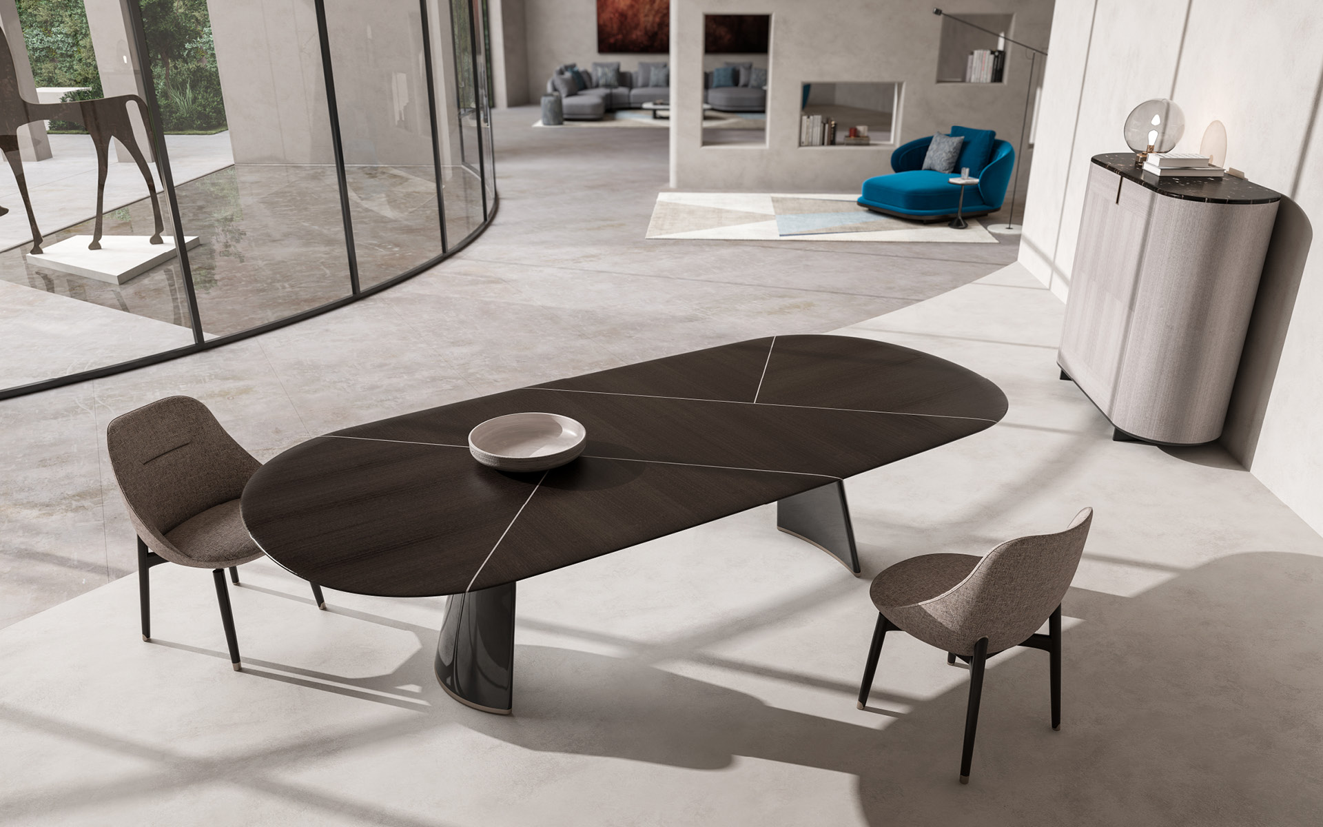 Talos eettafel | Afmetingen: B 270 cm