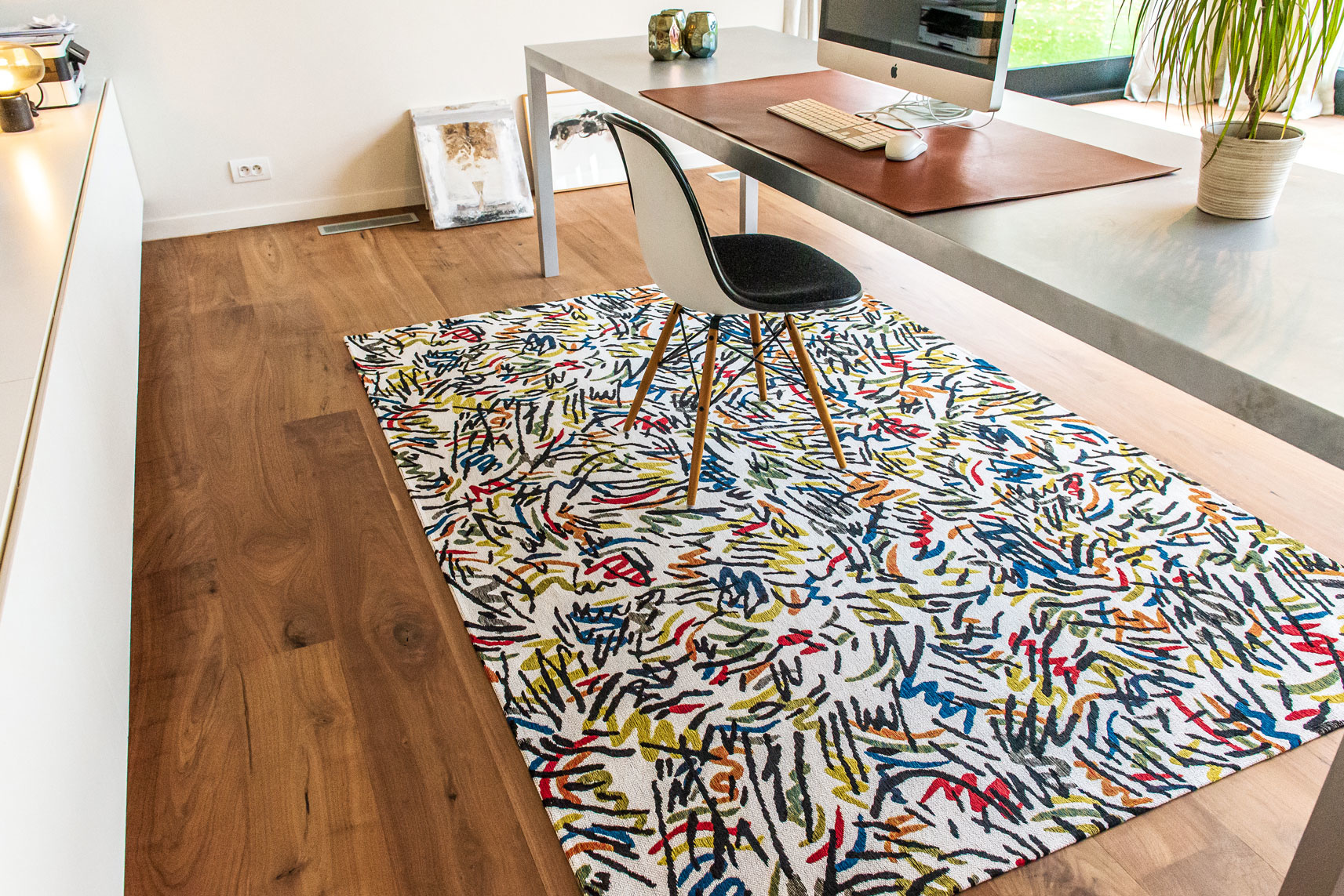 Street Graph tapijt | Maat: 100 × 140 cm