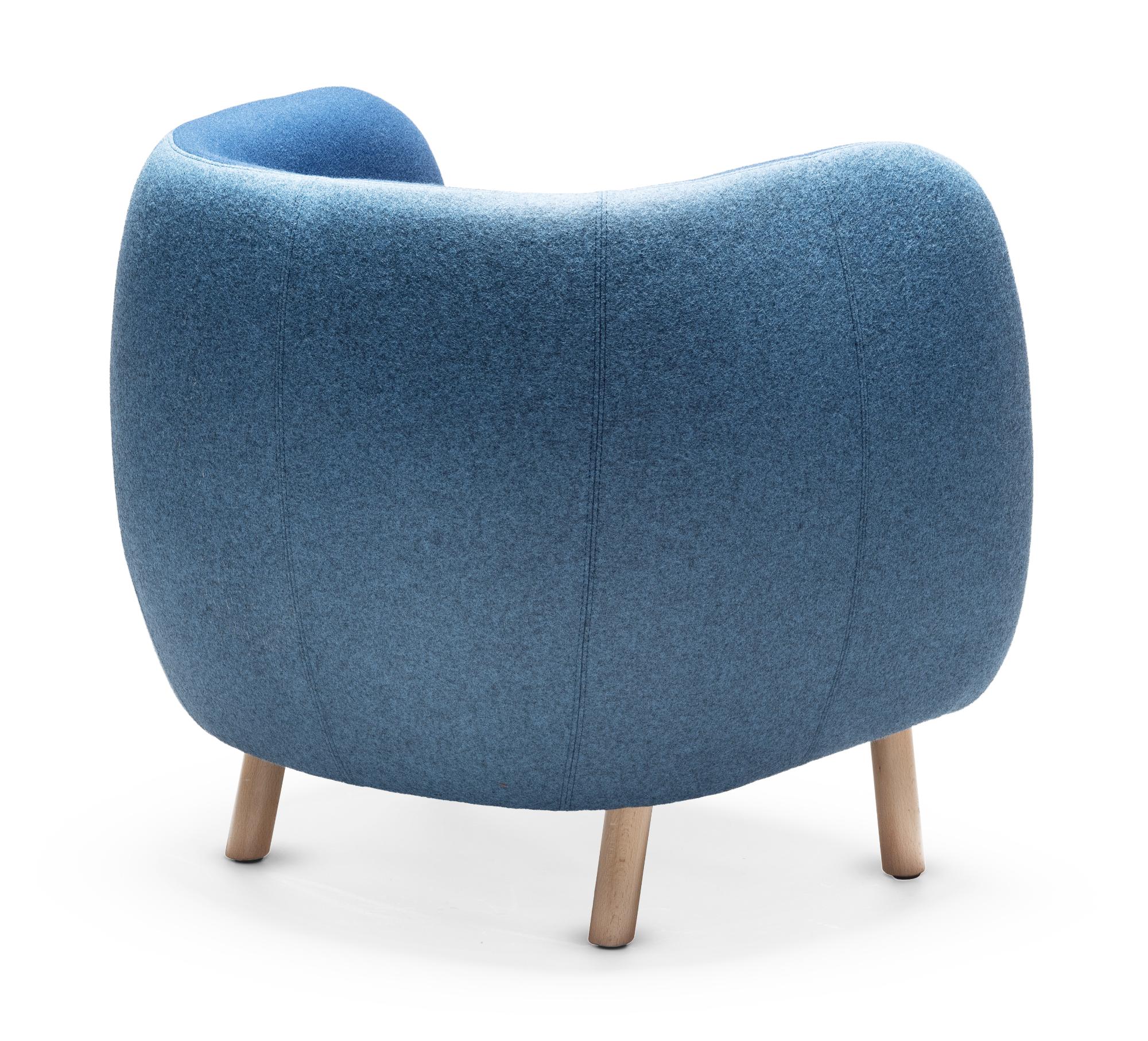 Mousse P Blauwe Fauteuil