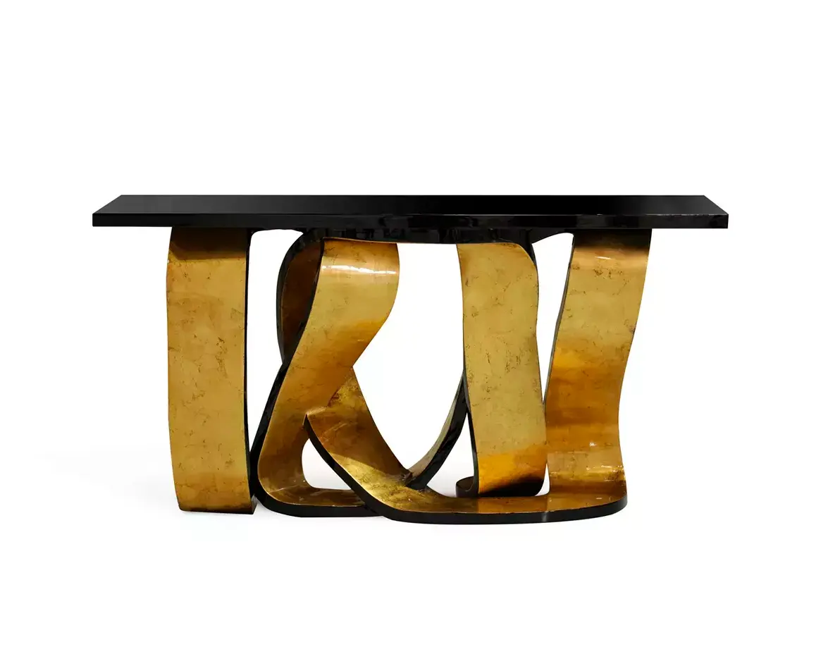 Ribbon goudblad console