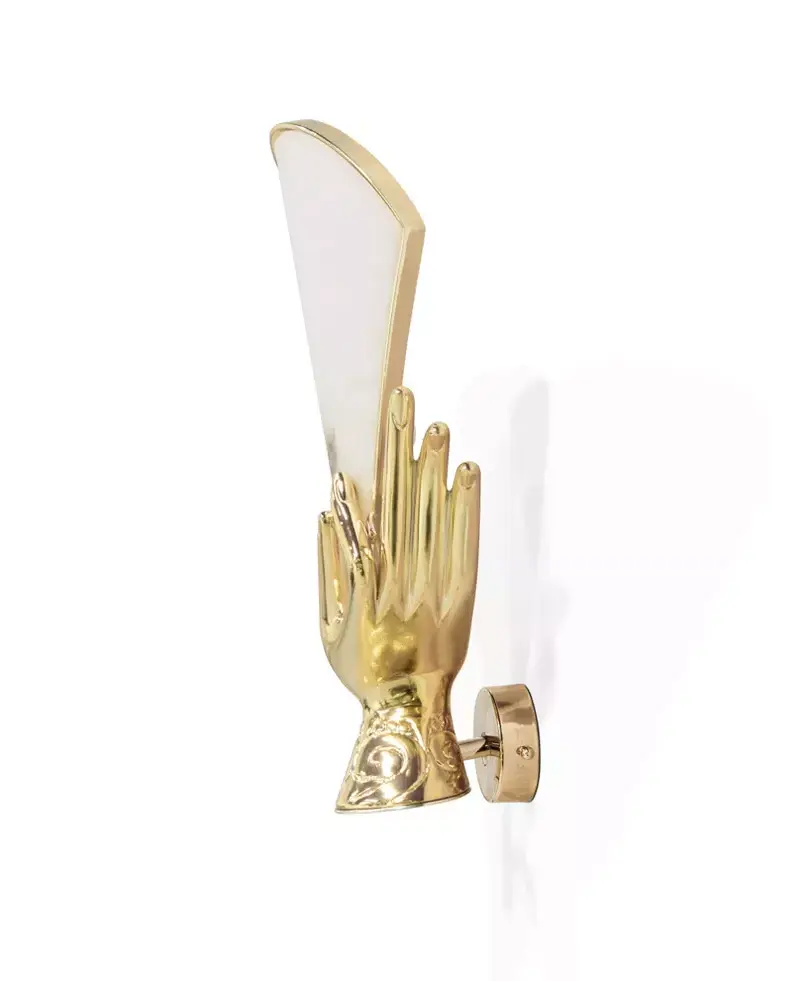 Muse albast wandlamp