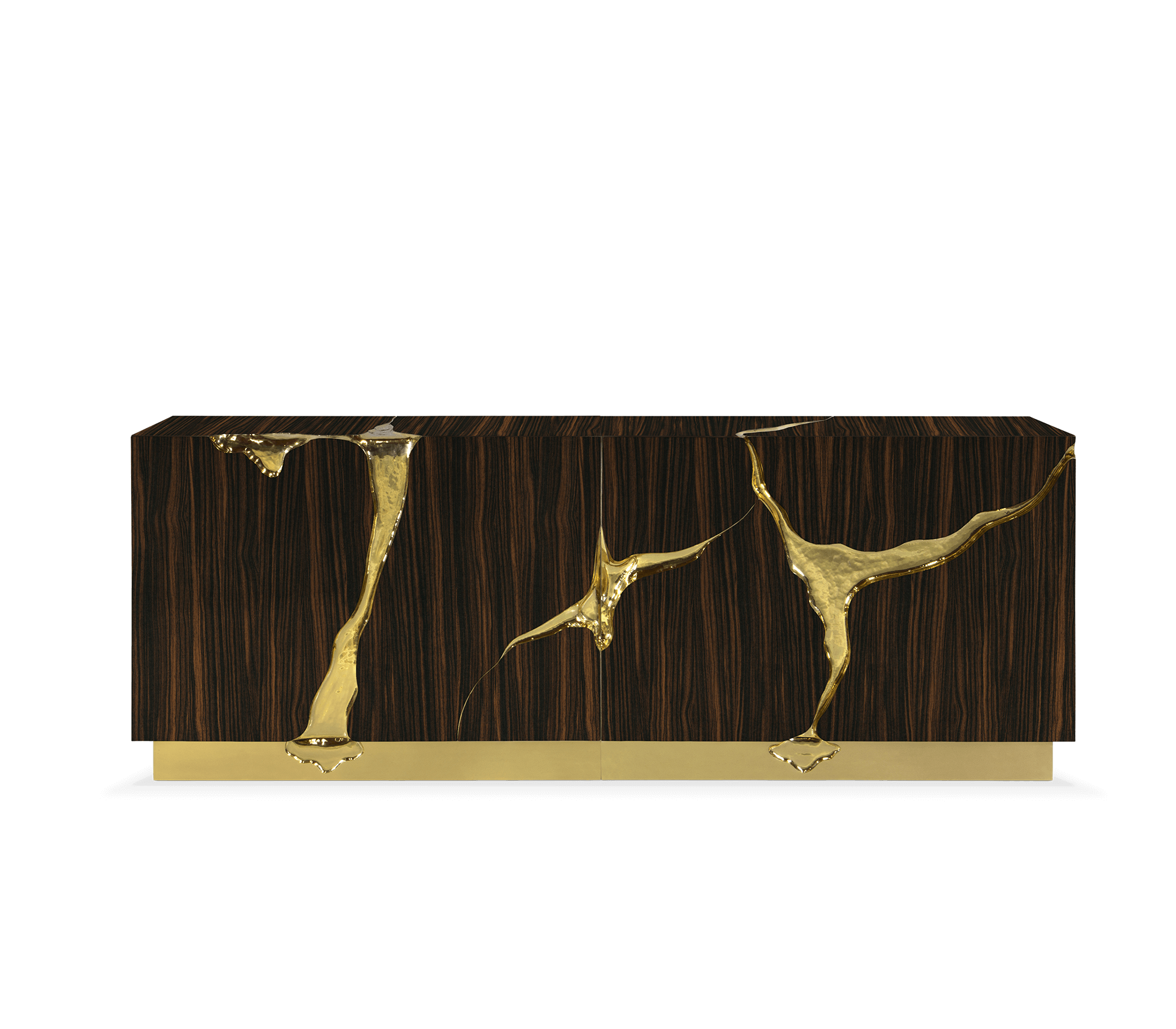 Bruin en goud luxueus dressoir