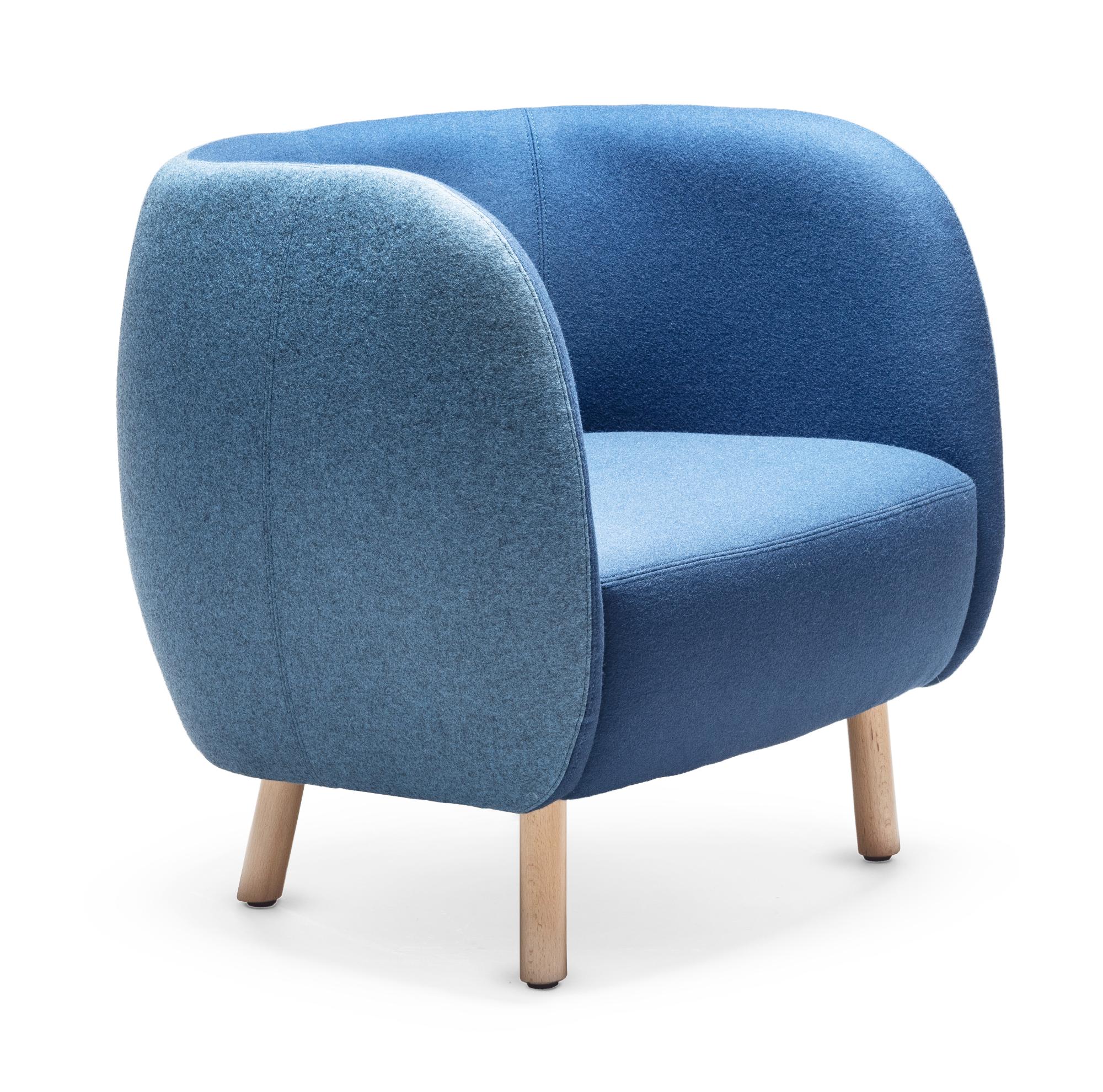 Mousse P Blauwe Fauteuil