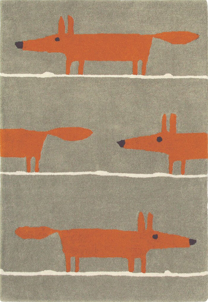 Mr. fox cinnamon tapijt | Maat: 120 × 180 cm