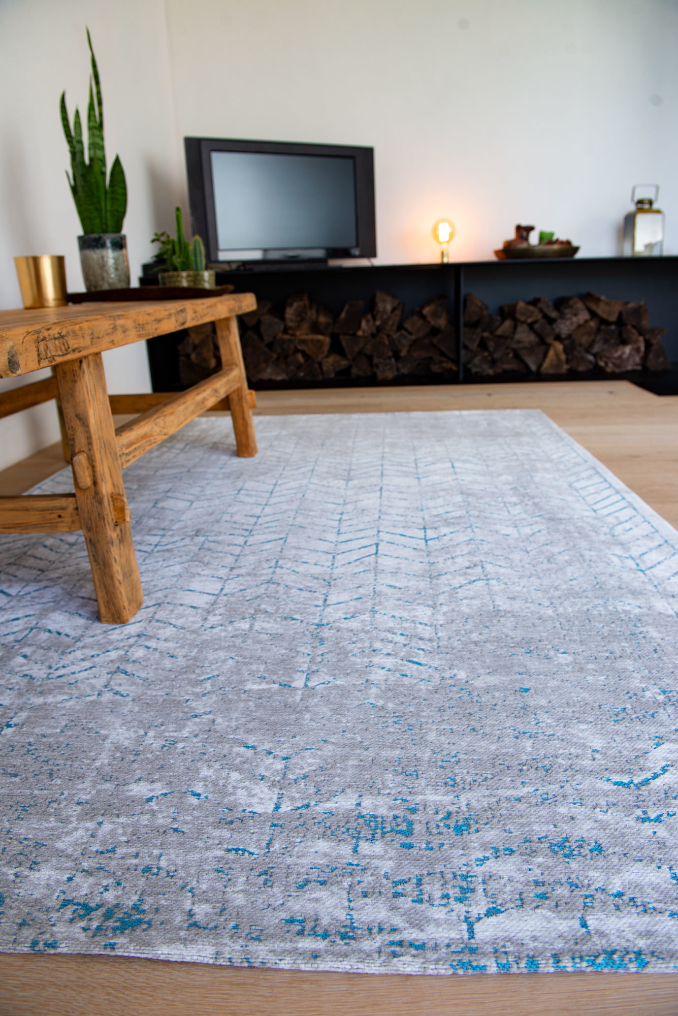 Tribeca Blue tapijt | Maat: 280 × 360 cm