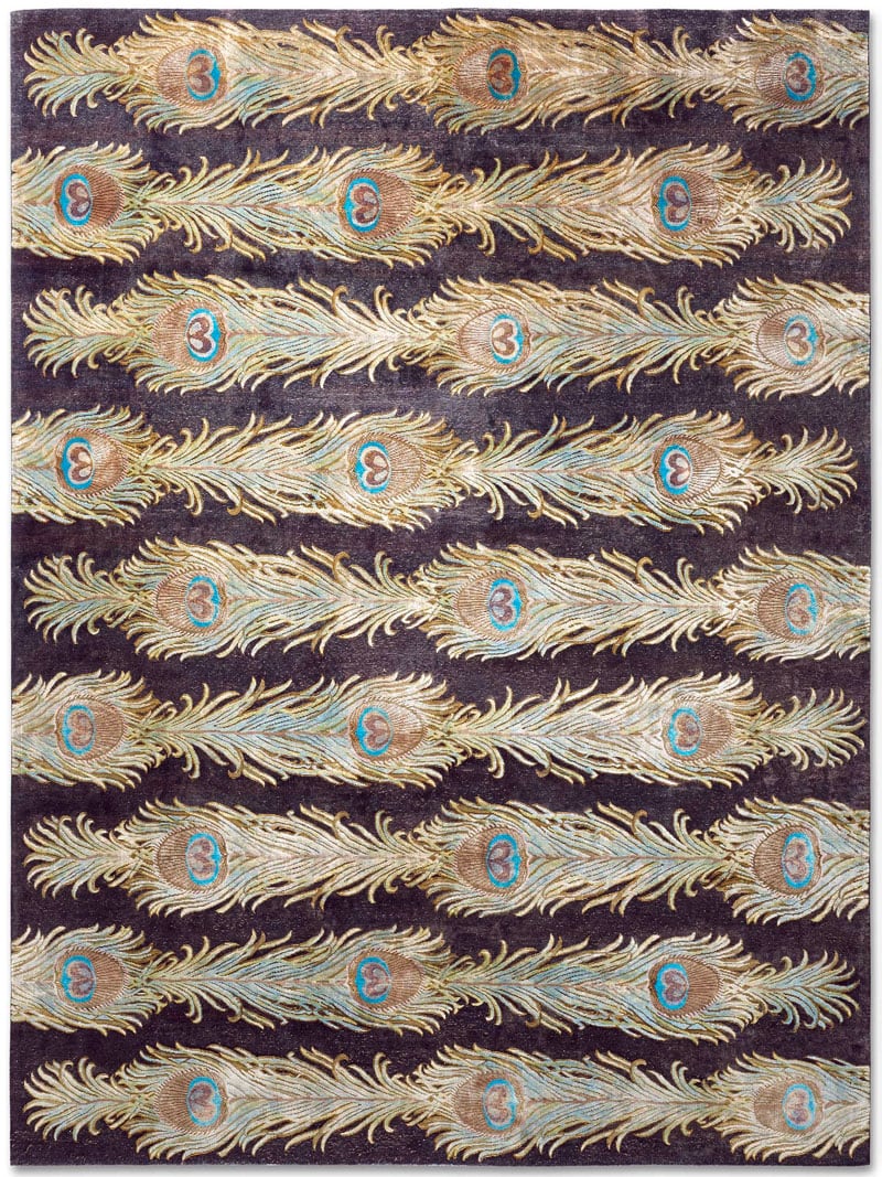 Feathers Lane handgemaakte luxe vloerkleed