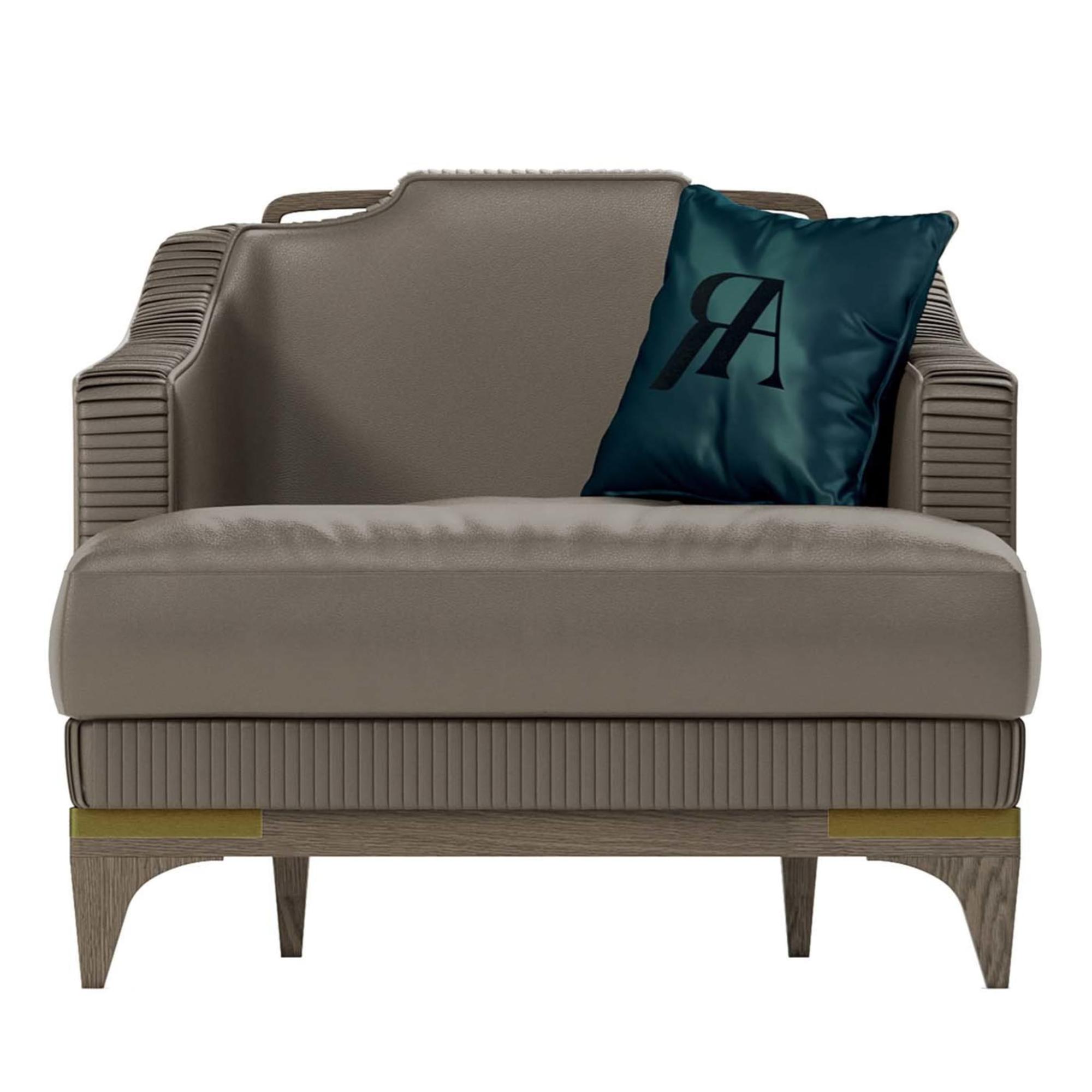 Italiaanse leren fauteuil