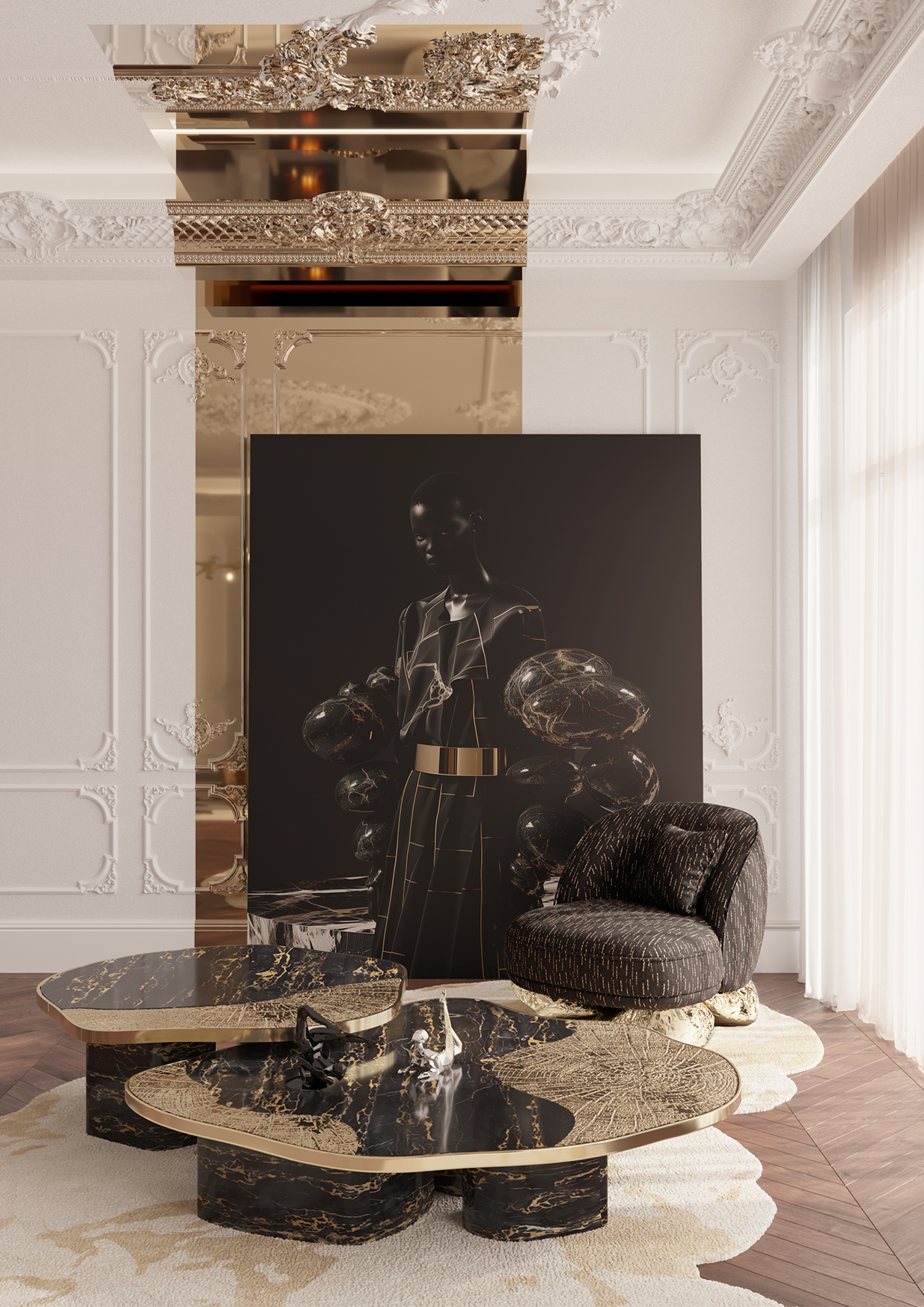 Angora II zwarte fauteuil