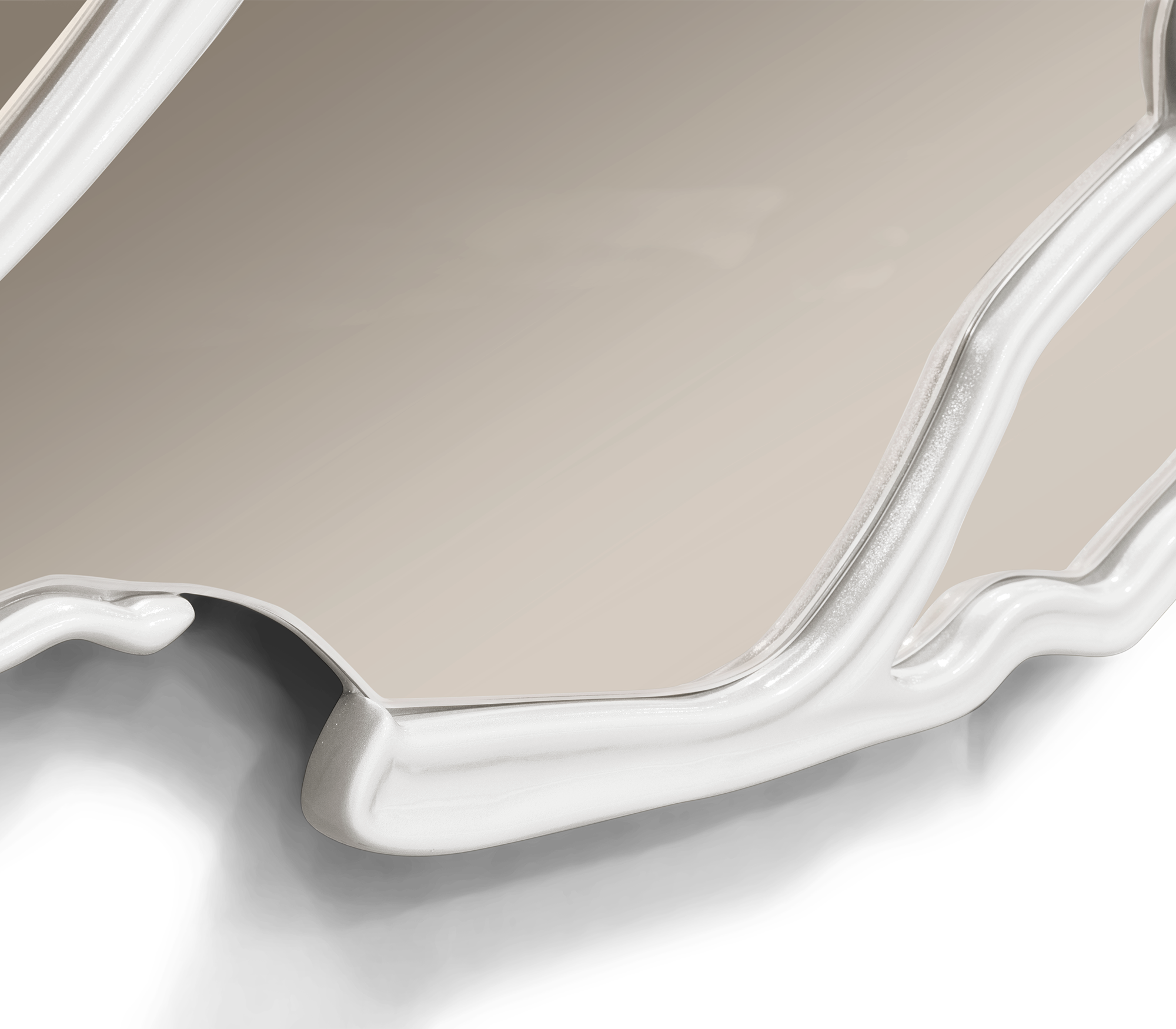 Artisan ivoren spiegel