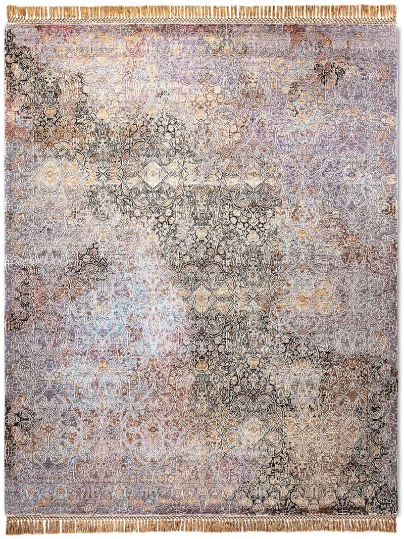 Ferahan Splash handgeweven tapijt | Maat: 140 × 210 cm