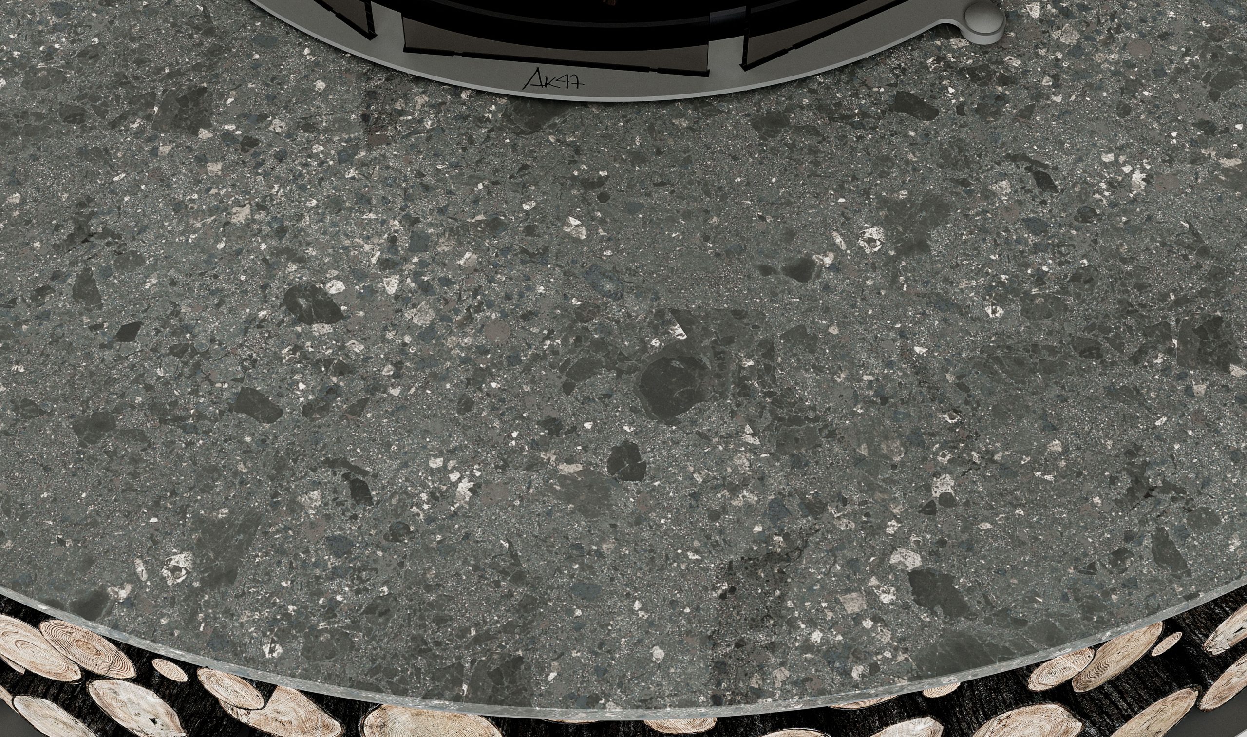 Zero keramische vuurschaal | Afwerking: Bianco Greco | Afmetingen: Ø 150 cm