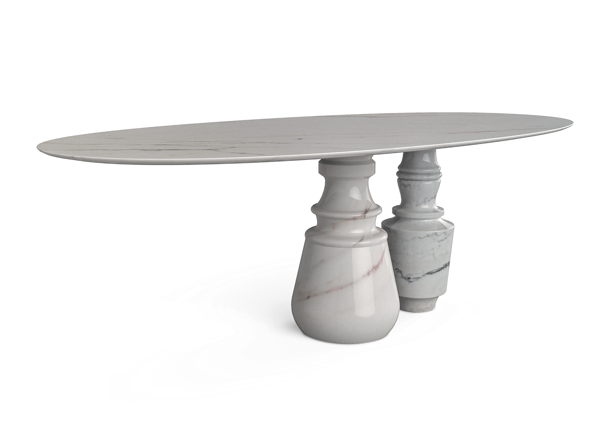 Obsidian ovale Estremoz eettafel