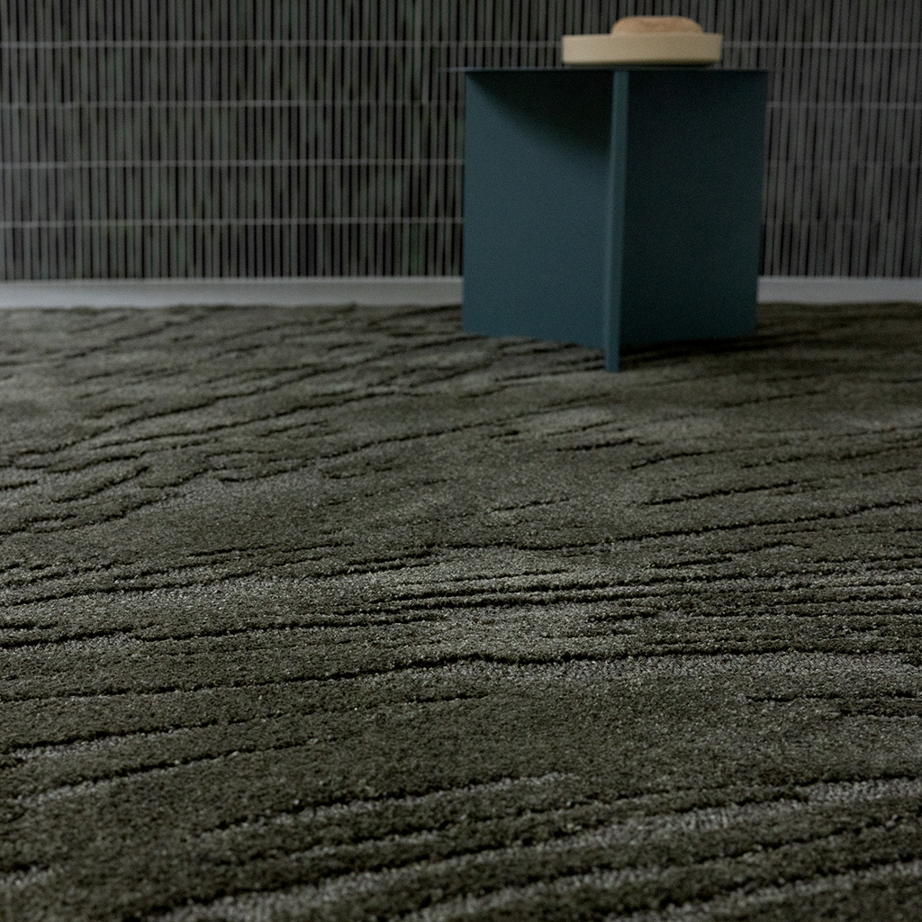 Twinset shore olijf tapijt | Maat: 170 × 240 cm