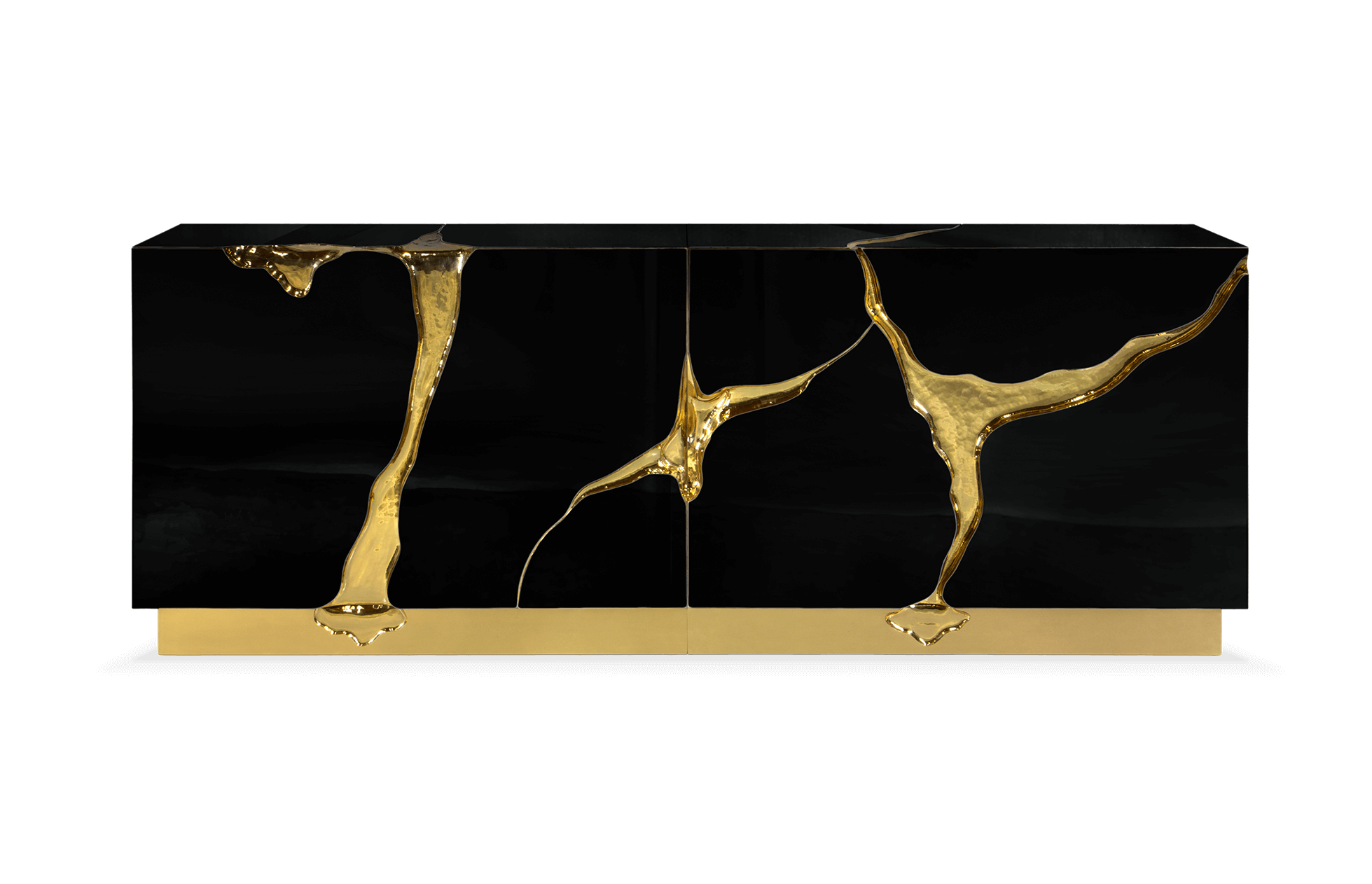 Zwarte en gouden elite dressoir
