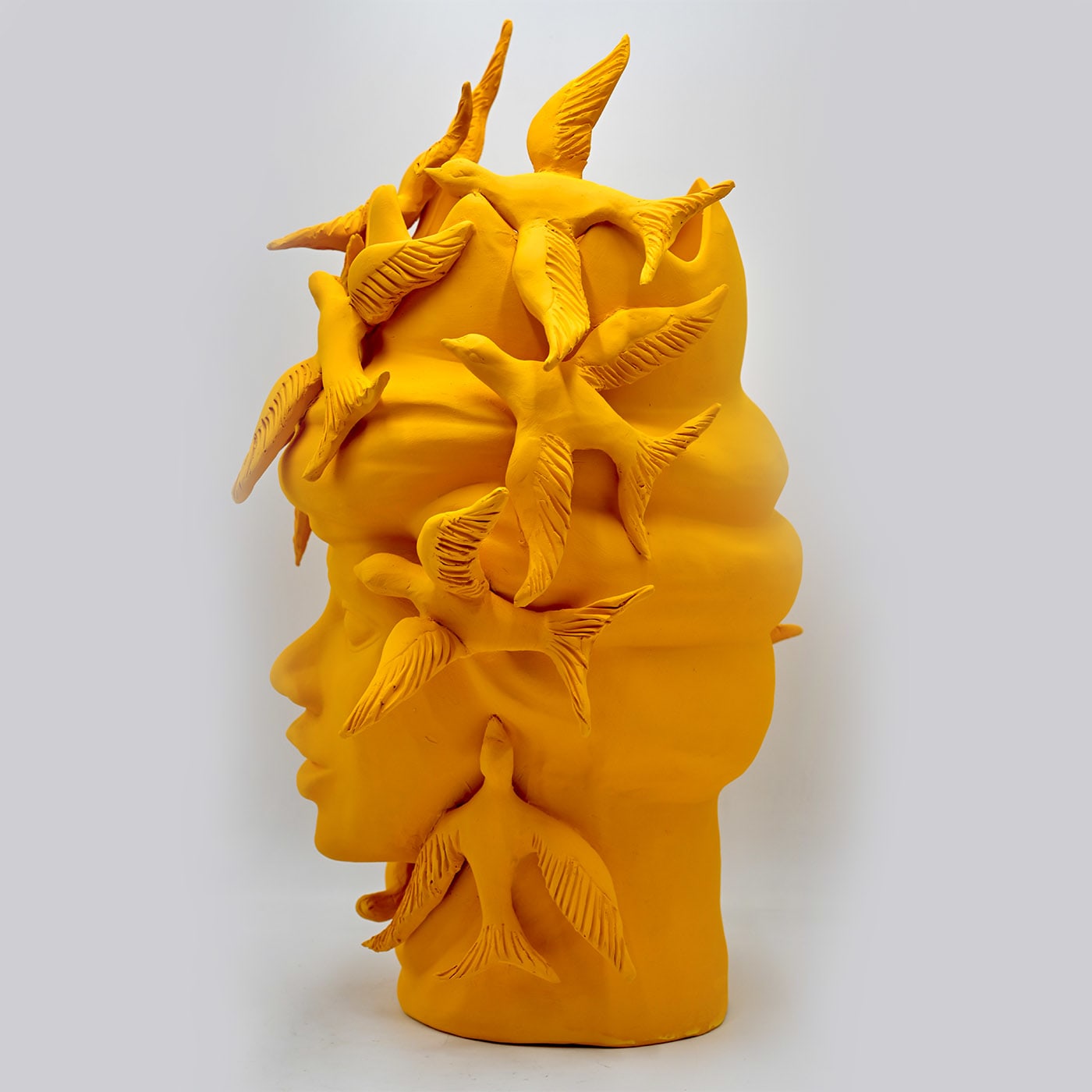 Moor's Head oranje sculptuur