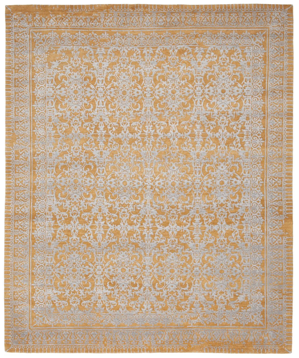 Ferrara little rocked oranje tapijt | Maat: 450 × 550 cm