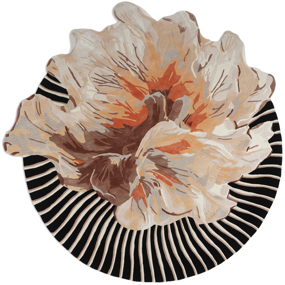 Amber Bloom handgemaakt vloerkleed