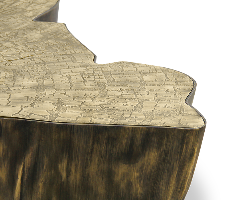 Paradise patina salontafel | Afmetingen: B 138 × D 95 × H 36 cm