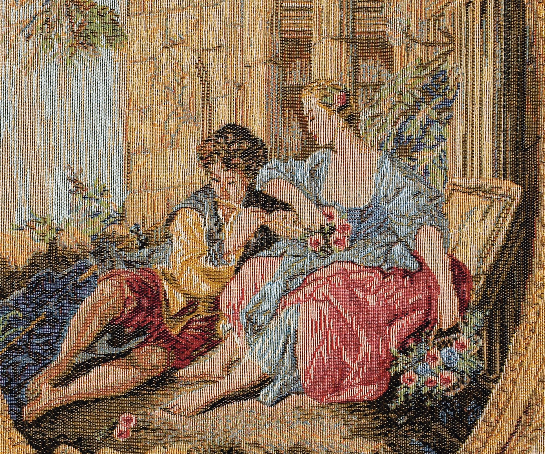 Serenade in François Boucher stijl wandtapijt