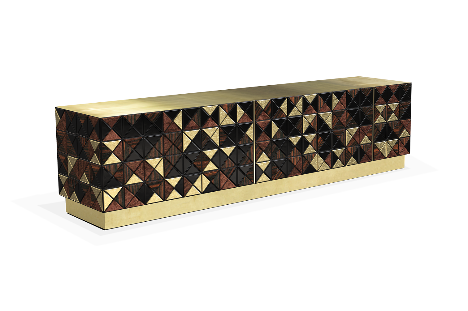 Mosaic walnoten tv-kast