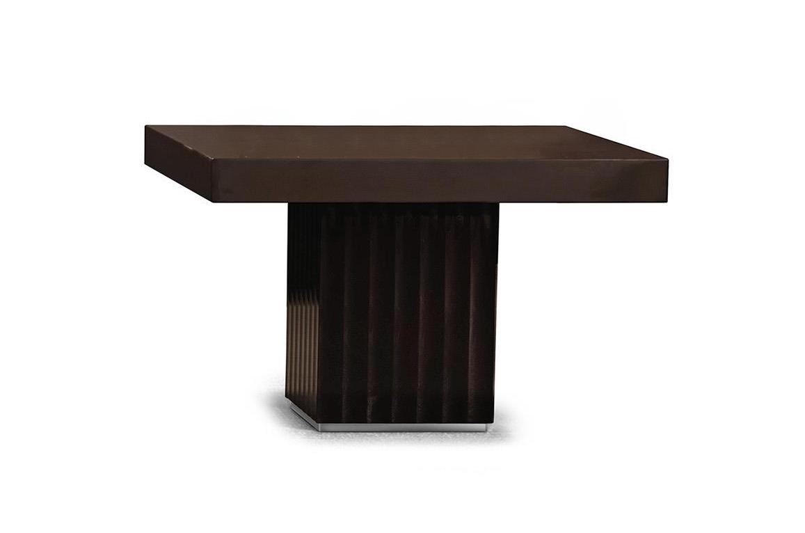 Fijn hout blad salontafel met metalen voeten