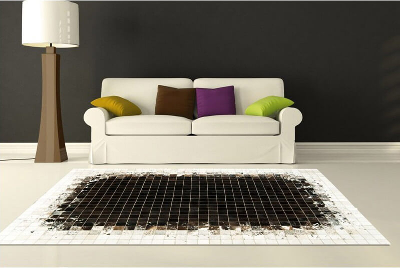 Mozaïek col.1 koeienhuid tapijt | Maat: 160 × 230 cm