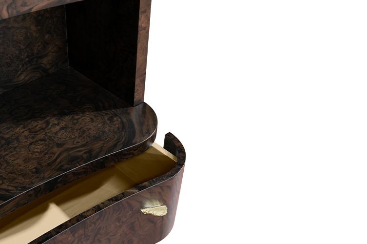 Designer houten boekenkast