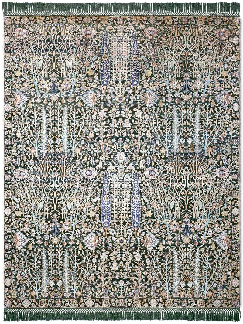 Pine Garden Green luxe vloerkleed