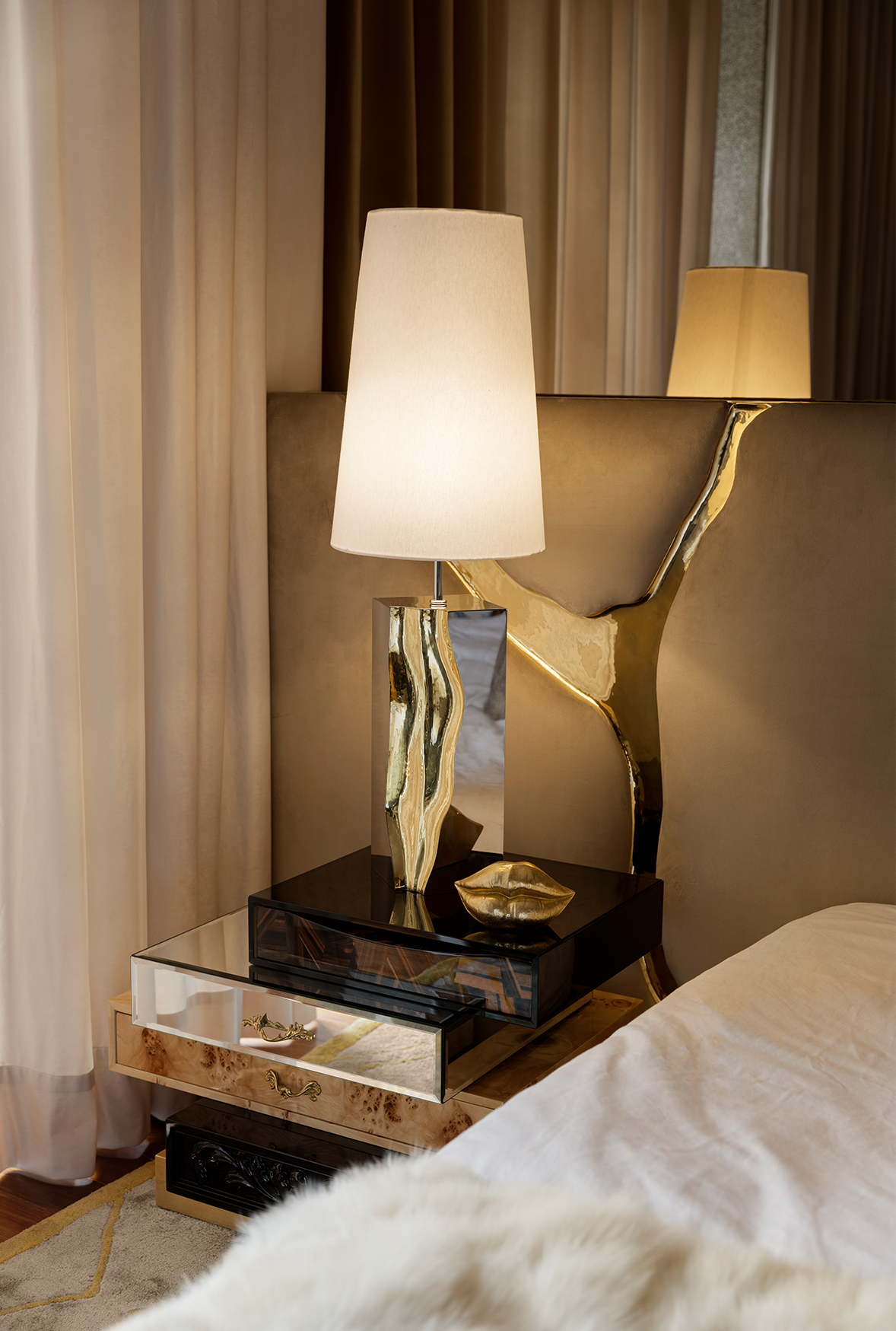 Fissure wit hoofdbord