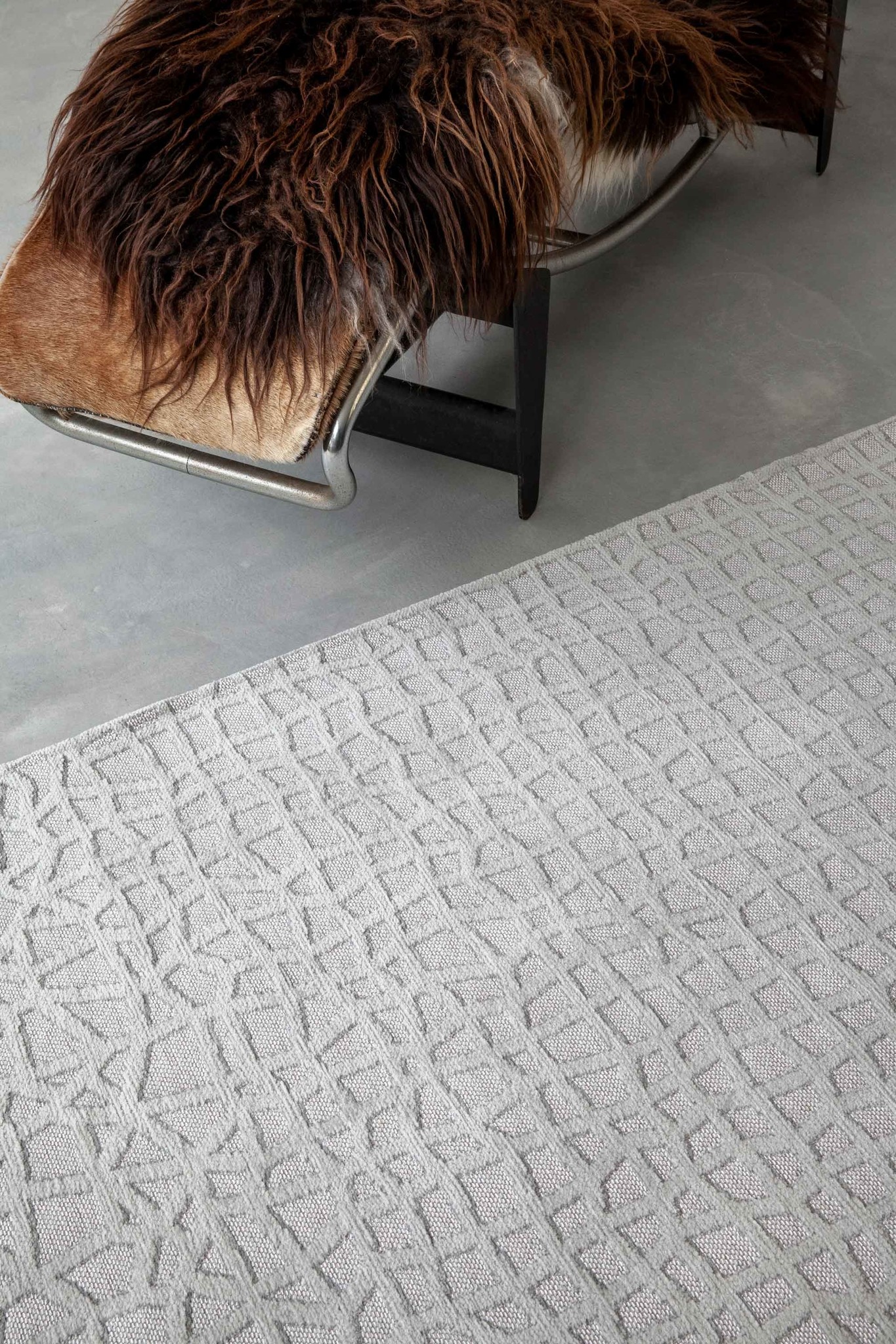 Trammel - Willow White tapijt | Maat: 200 × 280 cm