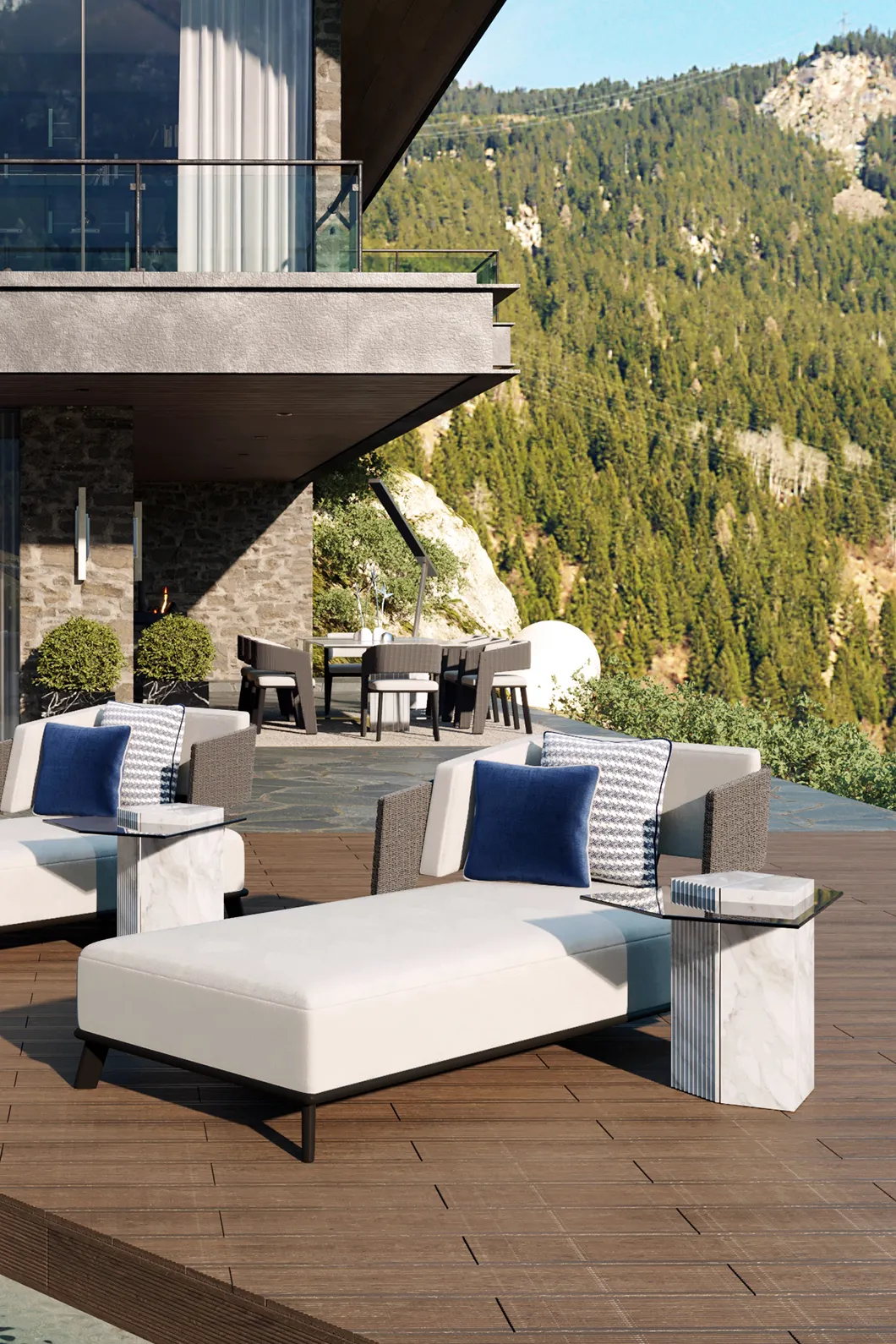 Monarch tuinbijzettafel - 1