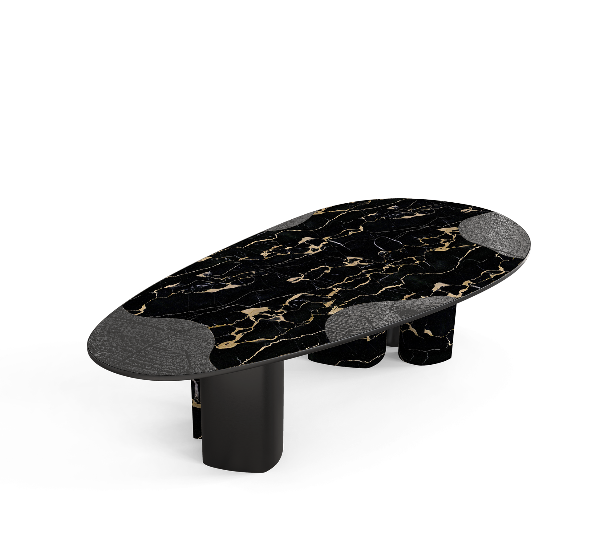 Athena Portoro marmer en onyx eettafel